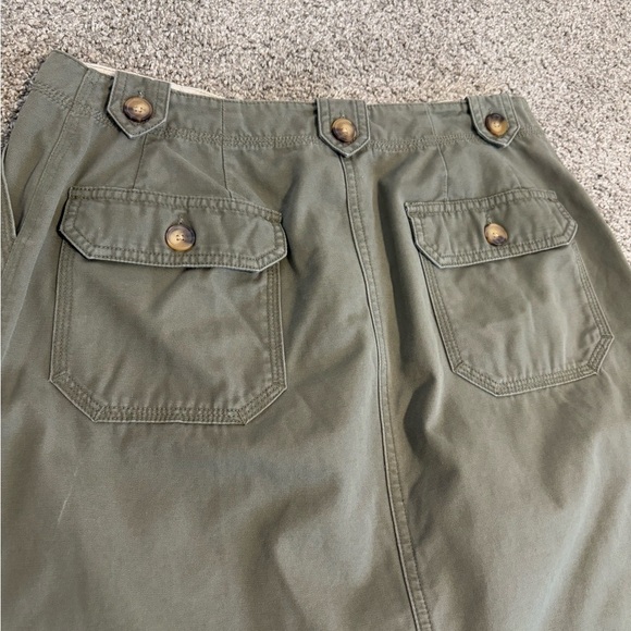 Northern Reflections Y2K Army Green Cargo Cotton Midi Skirt Size Medium Large 8 - Picture 3 of 11